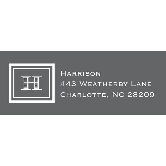 Gray Rectangle Address Labels